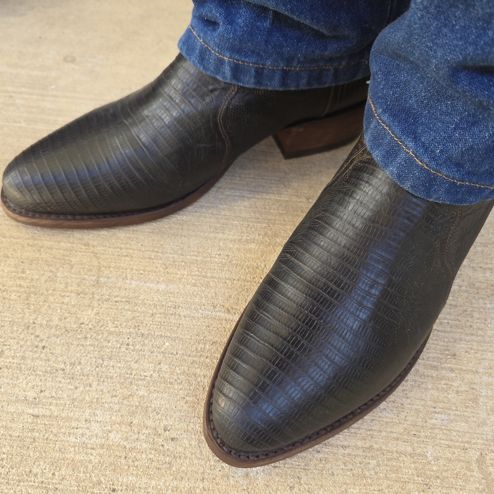 Dan Post Cowboy Boots, Teju Lizard 9D
